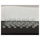 Set of Glass Tumblers with ï¿½Kï¿½ Monogram