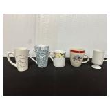 Assorted Ceramic Coffee and Tea Mugs Set