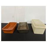 Set of Three Loaf Pans Including Ekco Brand