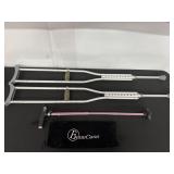 Adjustable Medline Crutches and BeneCane Cane Set