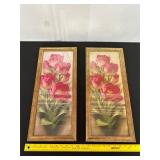 Pair of Framed Floral Tulip Prints