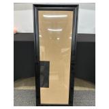 Rectangular Black Wooden Frame with Glass Panel