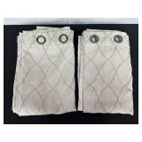 Set of Two Grommet-Style Curtain Panels
