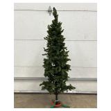 Slim Artificial Christmas Tree With Stand