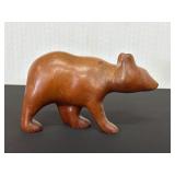 Hand-Carved Wooden Bear