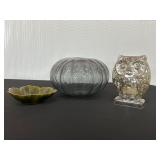 Set of Glass and Ceramic Decorative Objects