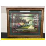 Framed Wall Art Featuring Garden Scenery