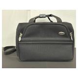 Ascot Black Polyester Travel Bag w Shoulder Strap