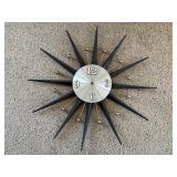 Mid-Century Modern Elgin Starburst Wall Clock