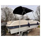 1999 Legacy Typhoon Deck Boat with Trailer