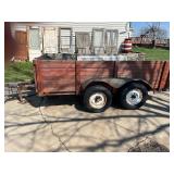 11ft Dual-Axle Wooden Utility Trailer