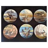 Set of Six Decorative Canadian Geese Plates