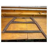 Rustic Wooden Bow Saw with Serrated Blade