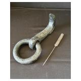 Large Metal Hook With Ice Pick