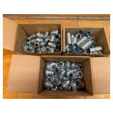 Lot of Assorted Metal Electrical Conduit Fittings