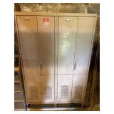 Metal Two-Door Storage Locker with Shelving