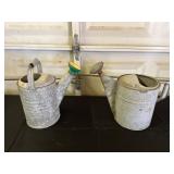 Pair of Vintage Metal Watering Cans