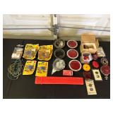 Lot of Trailer Lights, Wiring, and Connectors