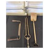 Set of Three Rustic Metal Tools