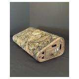 Metal Antique Foot Warmer w/ Fabric Exterior