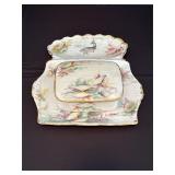 T&V Limoges France Lidded Box and Underplate Set
