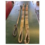 Set of Three Heavy-Duty Tow Straps with Loop Ends