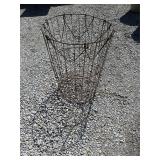 Rustic Wire Basket with Open-Weave Design