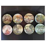 Set of 8 Edwin M. Knowles Duck Plates w/ COAs