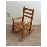 Wooden Childï¿½s Rocking Chair