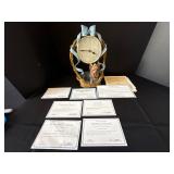 Yorkie Ceramic Clock With Certificates