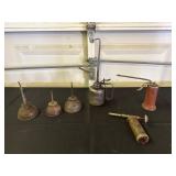 Collection of Vintage Oil Cans