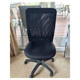 Black Mesh-Back Office Chair