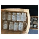 Collection of Ball Perfect Mason Jars w/ Lids