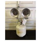 Dual-Head Propane Heater with Tank
