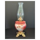 Vintage Glass Oil Lamp