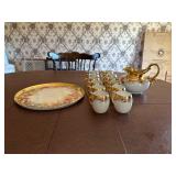 Porcelain Set With Gold Accents