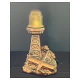1935 CSM Airplane Lamp with Light Tower Base