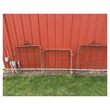 Set of Three Decorative Metal Fencing Panels