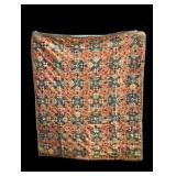 Handmade Quilt With Floral Pattern