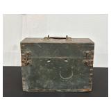 Vintage Wooden Tool Box with Tools