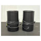 Pair of Black Can Lights