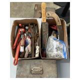 Assorted Tools With Metal Toolbox