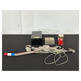 Lot of Tools and Boxes with Mini Vise