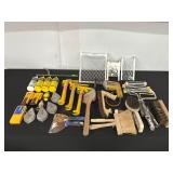 Assortment of Construction and Painting Tools