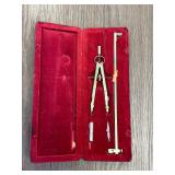 Vintage Drawing Instrument Set in Case