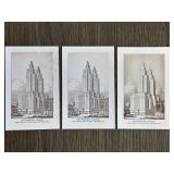Three Waldorf-Astoria Postcards