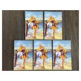 5 Vintage-Style Pin-Up Postcards