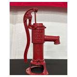 Red Cast Iron Hand Water Pump
