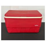 Red Igloo Cooler with Removable Lid
