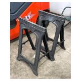 Black Folding Sawhorses